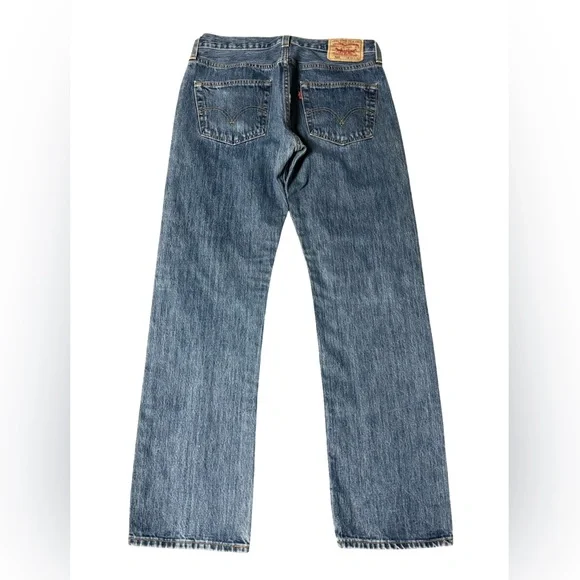 Vintage Levi's 501 Men's Straight Fit Men’s Denim Blue Jeans size 32/32 - Picture 10 of 13